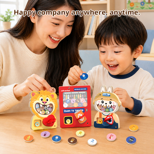Neuer Stil Gashapon-Automat Lustiges Kinderspielzeug Hölzerner Simulierter Verkaufsautomat Rollenspiel Frühpädagogisches Interaktives Brettspiel - Product Image 5