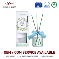 Diffuseur de parfum LOVALI HOME 100ML au thé vert et au thé blanc, parfum floral pour la maison, le bureau, décoration, cadeau
