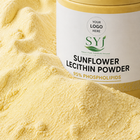 Poudre de lécithine de tournesol 95% phospholipides, émulsifiant naturel de qualité alimentaire pour l'utilisation dans les aliments et les boissons