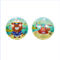 Ballons en aluminium sur le thème de l'océan, bateau, yacht, sous-marin, queue de sirène et ballons d'animaux marins pour la décoration de fête d'anniversaire des enfants