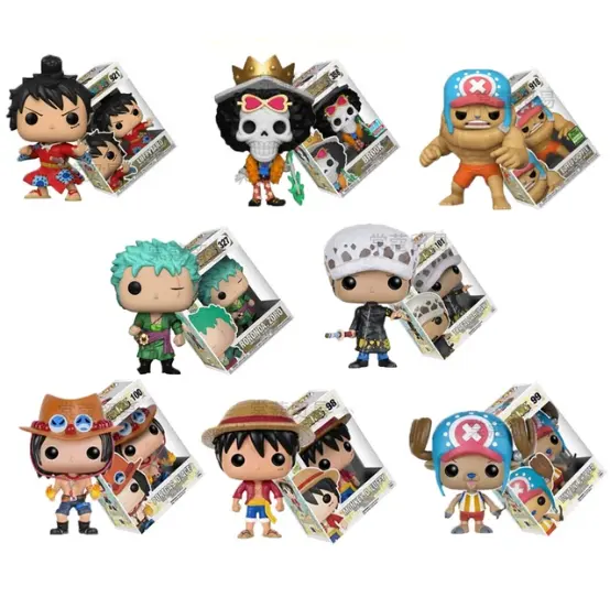 1 pieza 327 Zoro 101 Ley 98 Luffy 100 PORTGAS D. ACE figura de acción juguetes de modelos coleccionables 10cm