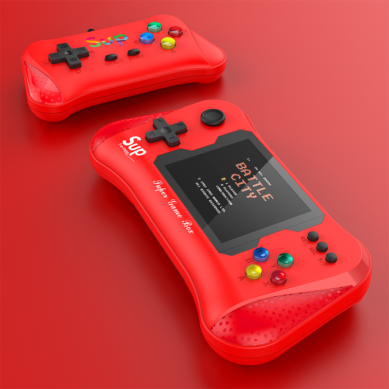 x7 couleurs Game Box Handheld 500 en 1 Console de jeux pour enfants Cadeaux pour enfants Mini jeu Single et Double Player