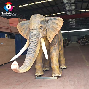 Cuộc sống thực Kích thước không thấm nước animatronic voi điêu khắc cho trung tâm mua sắm không gian công cộng sân bay daycares Trường Mẫu Giáo - Product Image 1