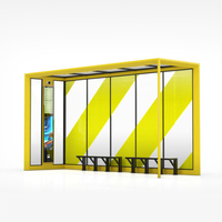 Abri de bus intelligent à énergie solaire avec écran LED, chargement USB, signalisation numérique, personnalisation OEM, vente en gros pour arrêts de transport
