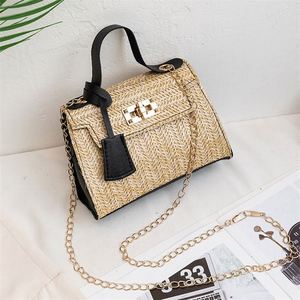 Bolsos de <span class=keywords><strong>Moda</strong></span> para Chicas, Bolso de Paja Dorado del Proveedor, Hermoso Bolso de Playa Hecho a Mano - Product Image 6