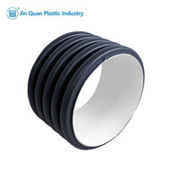 Tuyau de drainage ondulé à double paroi en PEHD 18-42 pouces avec anneau en caoutchouc flexible, haute résistance à la pression, résistant à la corrosion, durable et léger