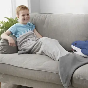 Оптовая продажа с завода, детское фланелевое одеяло Insgram с мультяшным хвостом русалки и толстое одеяло на четыре сезона