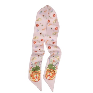 Venta al por mayor de las mujeres de mango largo flaco bufanda diadema estrecha sensación de seda lazo del <span class=keywords><strong>pelo</strong></span> y bolso cintas para las mujeres - Product Image 5