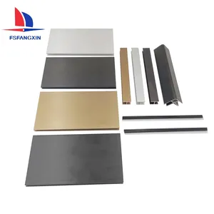 High Quality Aluminum Alloy Customized Brushed Color Skirting Board for Kitchen Wall Flooring