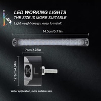 12V-24V Camión blanco Sistema de luz de camión Led Luz de marcador lateral para camión Remolque Luces Led