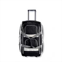 Sac de voyage à roulettes 22 pouces avec 8 poches pratiques, sac de voyage multifonctionnel, sac à bagages léger et durable avec roulettes