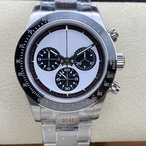 2025 montre mécanique de luxe haut de gamme pour hommes avec bracelet en acier et chronographe à cadran Panda - Product Image 5