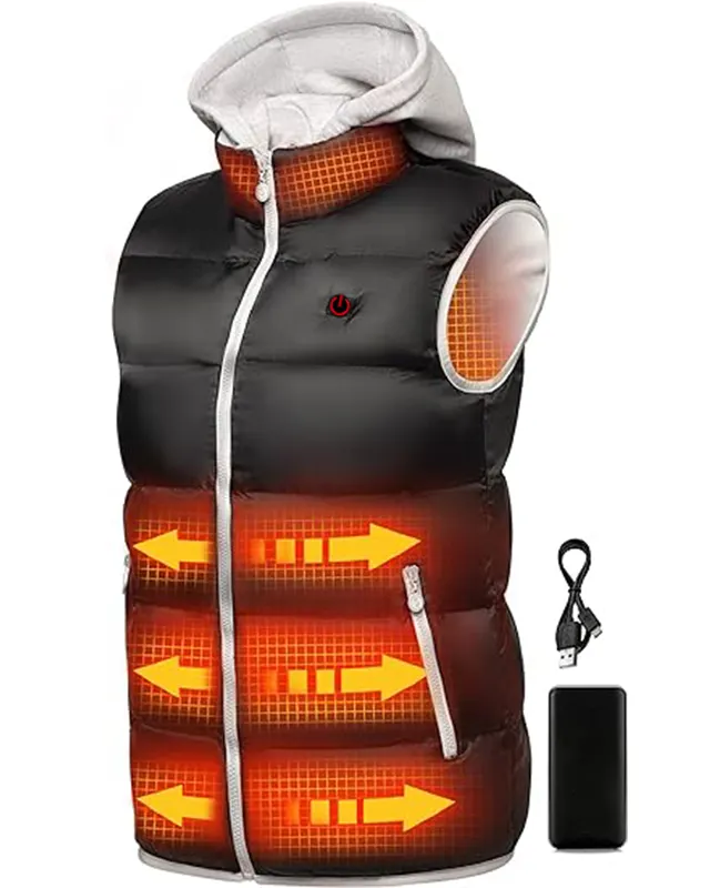 Verwarmd Vest Voor Dames Met Accupakket Inbegrepen, Lichtgewicht Usb Oplaadbare Verwarmde Gilet Voor Dames