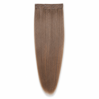 Extensions de cheveux à clipser 100% cheveux humains Remy 100g Lot de 7 pièces Noir naturel pour usage quotidien, mariage, fête, salon, boutique, vente en gros