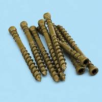 Sekrup Kayu Torx Countersunk Baja Karbon Kelas 8.8 M4.2, Sekrup Kayu Konstruksi Panjang dengan Ujung dan Ulir Bergerigi