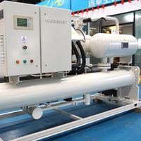 Refroidisseur d'eau industriel d'occasion 64 kW R22 380 V – Unité d'équipement de refroidissement central commercial pour usine