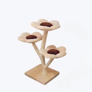 Tempat Tidur Gantung Kucing, Pohon Kucing Tinggi, Bentuk Bunga Lucu, Tiang Garukan Kucing, Rumah Garukan Kucing - Product Image 2