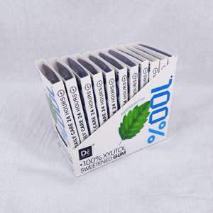 DC24 DAILY CARE Gomme au xylitol et à l'érythritol sans sucre pour bouche sèche, faible en calories, sans sucre, pastèque, paquet de <span class=keywords><strong>60</strong></span> pièces, 4 paquets - Product Image 6