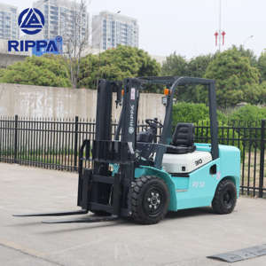 מחסן מכירה חמה מזלג משאית מלאה דיזל מופעל שטח קשה מגשש מלגזה 3 טון דיזל מלגזה הידראולי מלגזה - Product Image 1