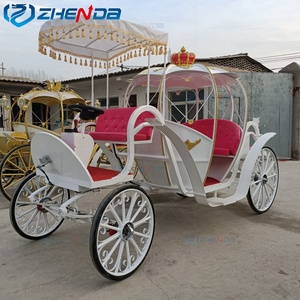 Horse Carriage Factory Wholesale <b>Top</b> Quality High Version Customized Wedding Classic <b>pumpkin</b> Electric horse carriage - Product Image 4