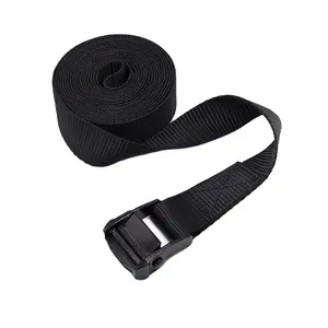 heavy duty 38mm 900kg cam buckle tie down strap black e-coating