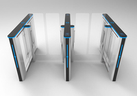 Porte de vitesse de tourniquet de reconnaissance faciale pour le système de présence de barrière d'oscillation piétonnière de contrôle d'accès d'immeuble de bureaux inoxydable