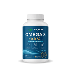 Compléments alimentaires OEM : Gélules d'huile de poisson biologique <span class=keywords><strong>super</strong></span> riche en <span class=keywords><strong>DHA</strong></span>, Oméga-3 et EPA - Product Image 1