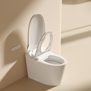 Inodoro Inteligente de Lujo con Descarga Automática, Montado en el Suelo, de Cerámica Alargada, con Control por Aplicación, Asiento con Calefacción y Sifón en S, Modelo S037, Superventas - Product Image 4