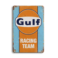 Enseignes personnalisées en étain pour garage Plaques métalliques rétro vintage pour voiture Plaque publicitaire pour moto Affiche d'artisanat pour la vente en gros