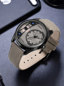 Coffret cadeau TOMI, montre à quartz minimaliste pour homme, alliage, verre acrylique, luxe, polyvalente, double bracelet amovible, montre TM03 - Product Image 3
