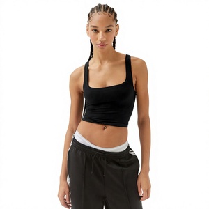 Venta al por mayor de camisetas sin mangas de las mujeres personalizadas de algodón Casual Tops de verano para damas OEM/ODM Fábrica de tallas grandes disponibles - Product Image 1
