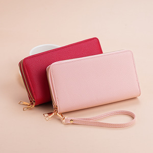 Wholesale Large Capacity Leather <b>Wallet</b> Women Long PU Leather Card Holder Women Clutch Long Womens Wristlet <b>Wallet</b> - Product Image 3
