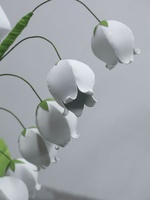 Lonceng Angin Lily of Valley Raksasa, Hiasan Bunga dari Busa EVA, Perlengkapan Dekorasi, Latar Panggung Pernikahan, Putih, Cina