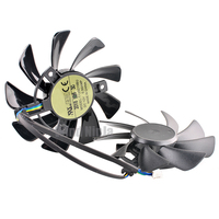 Ventilateur de refroidissement de carte graphique T129215BU DC12V 0.50A 4 broches 70x70x15mm 4000RPM pour RX570 590 RED DRAGON