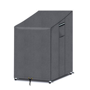 Couverture <span class=keywords><strong>de</strong></span> <span class=keywords><strong>chaise</strong></span> empilable <span class=keywords><strong>de</strong></span> <span class=keywords><strong>jardin</strong></span> extérieur vert noir gris imperméable et durable Couverture <span class=keywords><strong>de</strong></span> mobilier d'extérieur Logo personnalisé - Product Image 2