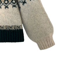 E & L OEM 2025 noël femmes décontracté Vintage col rond pull pull en tricot doux et ample hiver motif géométrique