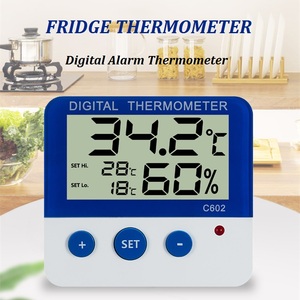 Élégant réfrigérateur congélateur température thermomètres magnétiques numérique LCD réfrigérateur alarme thermomètre pour réfrigérateur - Product Image 3