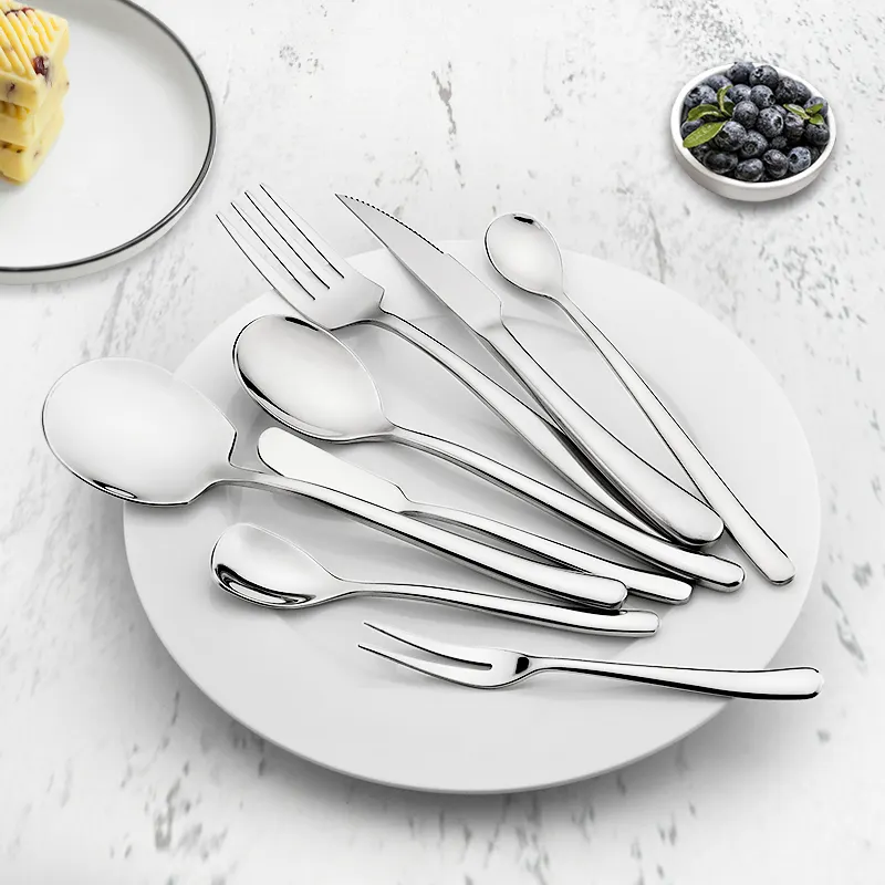 Black Gold Cutlery Hotel Spoon Fork Knife Gold Cutlery Talheres Casamento Alta Qualidade 304 Aço Inoxidável Natal Luxo Espaço