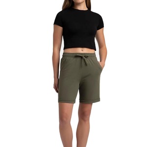 Shorts Deportivos para Mujer, Cintura Alta, Material Elástico, para Gimnasio, Fitness, Running, Ejercicio, Ropa Deportiva, Ajuste Regular - Product Image 2