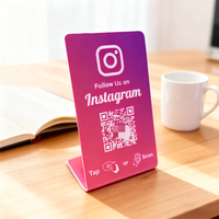 Carte NFC de membre d'hôtel avec code QR pour les médias sociaux, puce NTAG215 13,56 MHz, réutilisable, programmable, étanche, personnalisable
