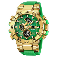STRYVE 8030 Jam Tangan Sport 50M Tahan Air Tampilan Waktu Ganda Jam Tangan LED Digital 8030 Stopwatch Multifungsi Jam Tangan Pria