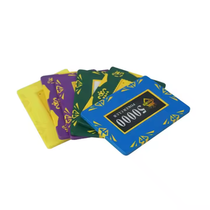 แท่งโป๊กเกอร์ดินเหนียวรูปสี่เหลี่ยมผืนผ้า 10 กรัม คุณภาพสูง หลายสี ขายส่ง รับทำโลโก้หรือพิมพ์ลายสำหรับการพนัน - Product Image 1