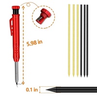 Recharge de crayons de charpentier solide pour le travail du bois en 3 couleurs