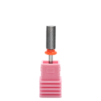 Brocas para uñas de carburo de barril largo, fresas de carburo de tungsteno para puntas de uñas acrílicas, corte cruzado, mano izquierda derecha, uso rápido