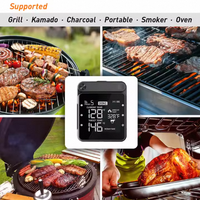 Termometer daging Digital, Wifi tanpa kabel untuk Oven BBQ panggang, aksesori pemeriksaan suasana
