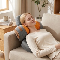 Coussin de massage cervical ergonomique, support de nuque, coussin chauffant, masseur USB pour le dos et la taille, pour la maison et le bureau