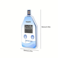 Registrador de Datos USB en Tiempo Real para Temperatura y Humedad, Monitor de Ambiente de Laboratorio, OEM ODM, Plástico, Informe en PDF