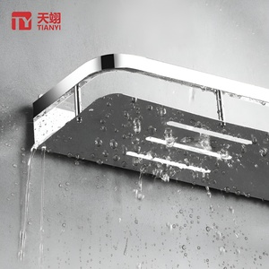 Wholesale Modern Stainless Steel Wall Mounted <b>Shower</b> Basket Bathroom Rack for <b>Shower</b> Tank Organizer Kitchen <b>Storage</b> for Hotels - Product Image 2