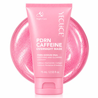 Masque de nuit YECUCE PDRN à la caféine rose, dropshipping, raffermissant, hydratant, masque de nuit pour le visage au DNA de saumon pour les vendeurs e-commerce.