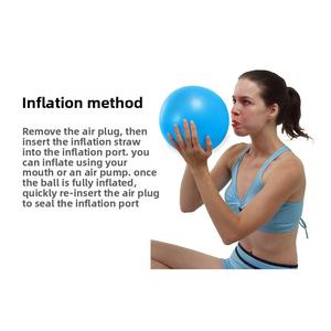 <span class=keywords><strong>Palla</strong></span> da Yoga/Pilates Mini Lucida da 9 Pollici, Sfera Gonfiabile Piccola per Esercizi Professionali di Allenamento della Forza del Core - Product Image 4